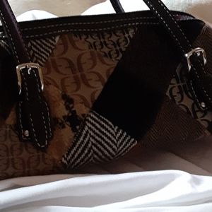 Fossil patchwork mini satchel